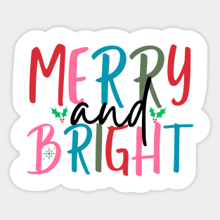 Merry And Bright Sticker